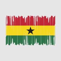 Ghana vlag borstel vector