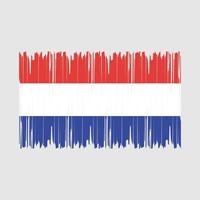 Nederland vlag borstel vector illustratie