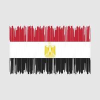 Egypte vlag borstel vector illustratie