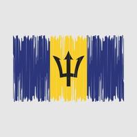 Barbados vlag borstel vector illustratie