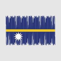 nauru vlag borstel vector illustratie