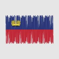 Liechtenstein vlag borstel vector illustratie
