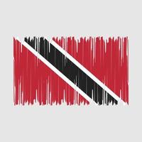 Trinidad vlag borstel vector illustratie