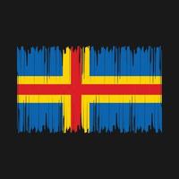 een land eilanden vlag borstel vector illustratie