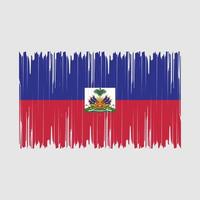 Haïti vlag borstel vector illustratie