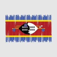 Swaziland vlag borstel vector illustratie