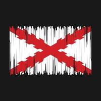 Spanje vlag borstel vector illustratie