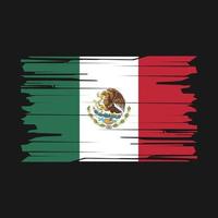 Mexico vlag borstel vector