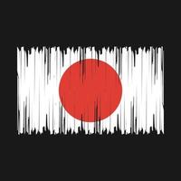 Japan vlag borstel vector illustratie