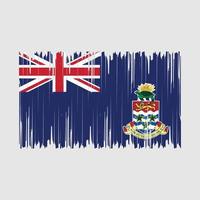 kaaiman eilanden vlag borstel vector illustratie
