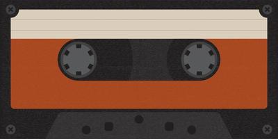 cassette plakband vector illustratie vlak ontwerp.