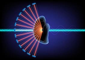 focus echografie voor behandeling van neurologisch ziekte. vector