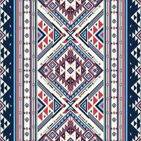 inheems patroon etnisch patroon Indisch aztec tribal meetkundig Mexicaans ornament textiel kleding stof grafisch tapijt volk motief Afrikaanse sier- borduurwerk boho traditie modieus inheems Amerikaans Maya vector
