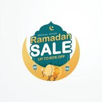 Ramadan uitverkoop Promotie banier sjabloon vector