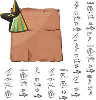 oude Egypte papyrus een deel tekenfilm vector