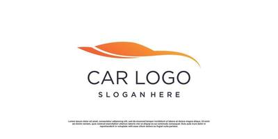 auto logo icoon ontwerp met modern creatief concept idee vector