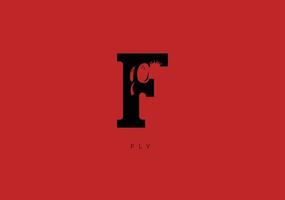 vlieg f monogram, vector logo