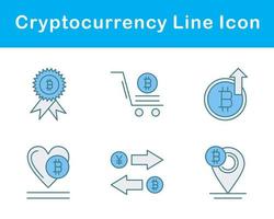 bitcoin en cryptogeld vector icoon reeks