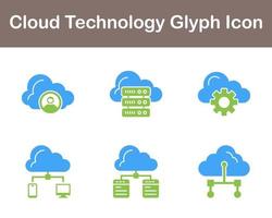 wolk technologie vector icoon reeks