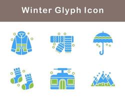 winter vector icoon reeks