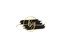 eerste door logo brief, luxe door handtekening logo brief vector