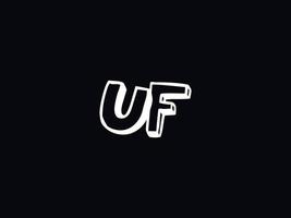 creatief uf logo icoon, elegant uf brief logo beeld ontwerp vector