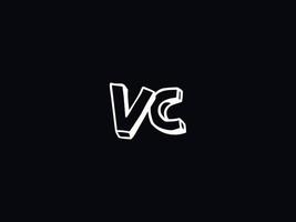 gemakkelijk vc logo brief, hoofdstad vc luxe logo icoon vector