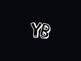 logotype yb brief logo, abstract yb logo icoon voor bedrijf vector