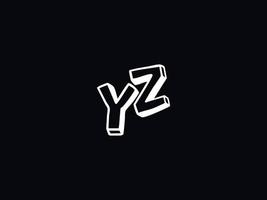 logotype yz brief logo, abstract yz logo icoon voor bedrijf vector