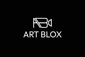 ab camera logo, camera laatste ab logo, kunst blox logo vector