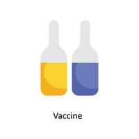 vaccin vector vlak pictogrammen. gemakkelijk voorraad illustratie voorraad