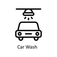 auto wassen vector schets pictogrammen. gemakkelijk voorraad illustratie voorraad