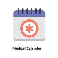 medisch kalender vector vlak pictogrammen. gemakkelijk voorraad illustratie voorraad