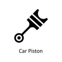 auto zuiger vector solide pictogrammen. gemakkelijk voorraad illustratie voorraad