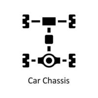 auto chassis vector solide pictogrammen. gemakkelijk voorraad illustratie voorraad