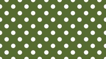 wit kleur polka dots over- donker olijf- groen achtergrond vector