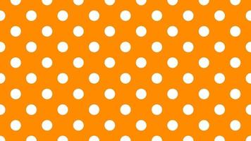 wit kleur polka dots over- donker oranje achtergrond vector