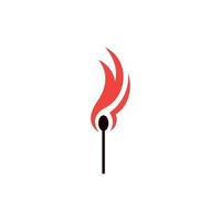 verlicht wedstrijden vlam creatief logo ontwerp vector