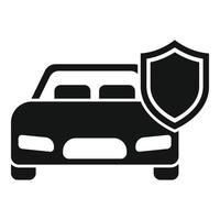 beveiligd nieuw auto icoon gemakkelijk vector. bedrijf risico vector