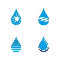 waterdruppel pictogram logo ontwerpsjabloon vector