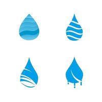 waterdruppel pictogram logo ontwerpsjabloon vector