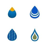 waterdruppel pictogram logo ontwerpsjabloon vector