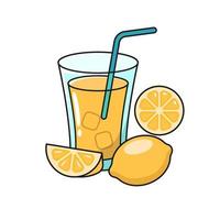 limonade vector illustratie in tekenfilm stijl