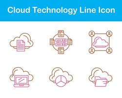 wolk technologie vector icoon reeks