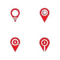 locatie punt pictogram logo ontwerpsjabloon vector