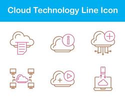 wolk technologie vector icoon reeks