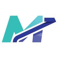 alfabet m investering logo vector