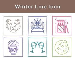 winter vector icoon reeks