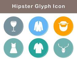 hipster vector icoon reeks