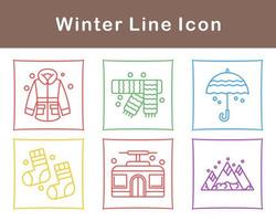 winter vector icoon reeks